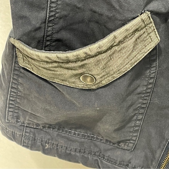 Toad & Co Corbett Canvas Jacket Size Small Chore Barn Jacket Blue Corduroy - Picture 6 of 12